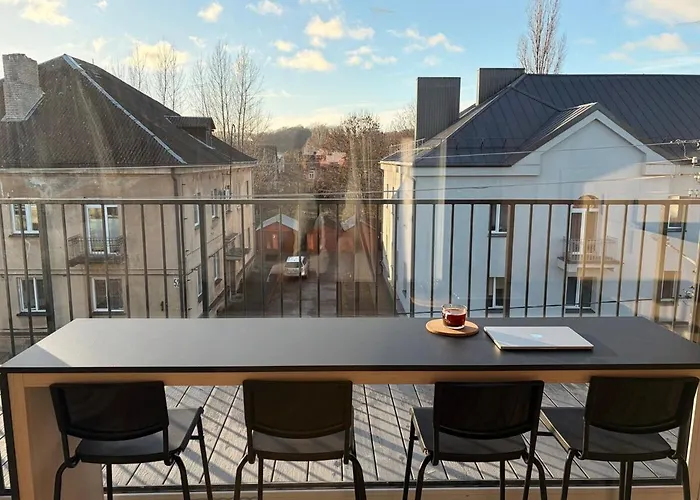 Designer Penthouse With Huge Terrace & Fast Wi-fi Kaunas